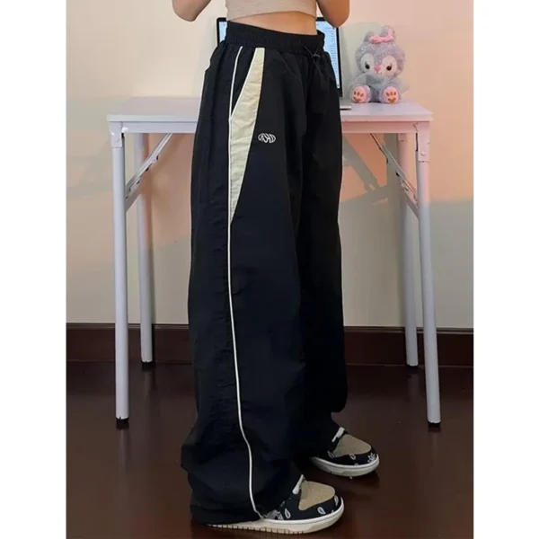 Women Baggy Harajuku Cargo Pants Streetwear Hip Hop Wide Leg Pant Parachute Sweatpants Techwear Joggers Oversized Y2K Trousers - Image 4