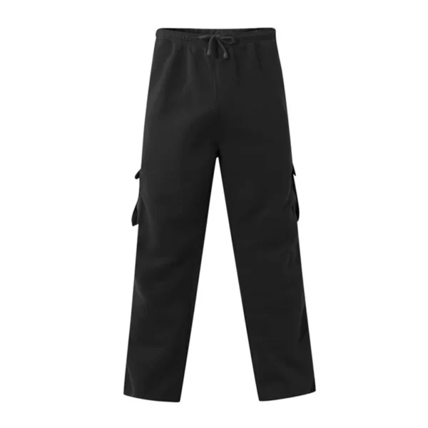 Men’s Loose Cargo Pants Casual Drawstring Elastic Waist Wide Leg Athletic Sweatpants Outdoor Trousers - Image 3