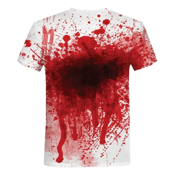 Halloween T-Shirts Horror Bloody 3D Print Men Women O-Neck Short Sleeve T Shirt Oversized Harajuku Y2k Tees Tops Kids Clothing - Image 2