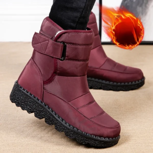 Boots Women Non Slip Waterproof Winter Snow Boots Platform Shoes for Women Warm Ankle Boots Cotton Padded Shoes Botas De Mujer - Image 2