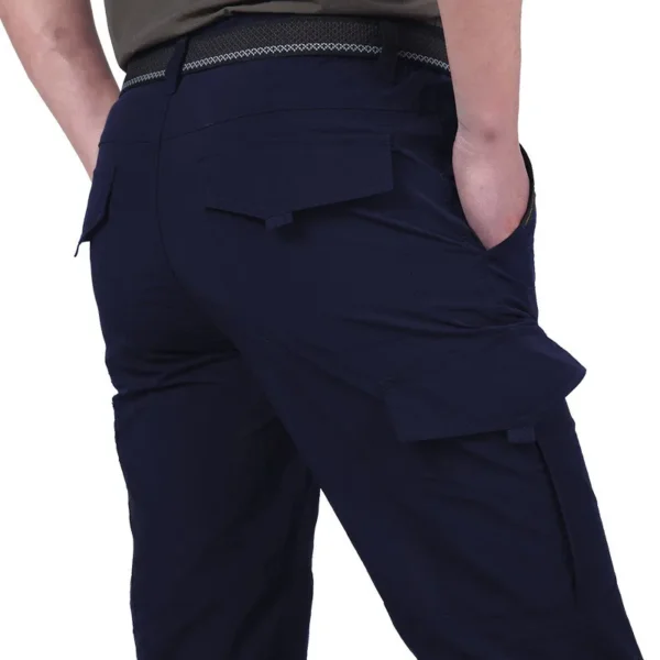 Summer Casual Lightweight Army Military Long Trousers Male Waterproof Quick Dry Cargo Camping Overalls Tactical Pants Breathable - Image 3