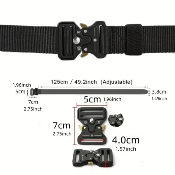 Men's Belt Outdoor Multi Function Belt High Quality Canvas For Nylon Male Luxury Belts Women's Sports Jeans Belt Neutral Belts - Image 2