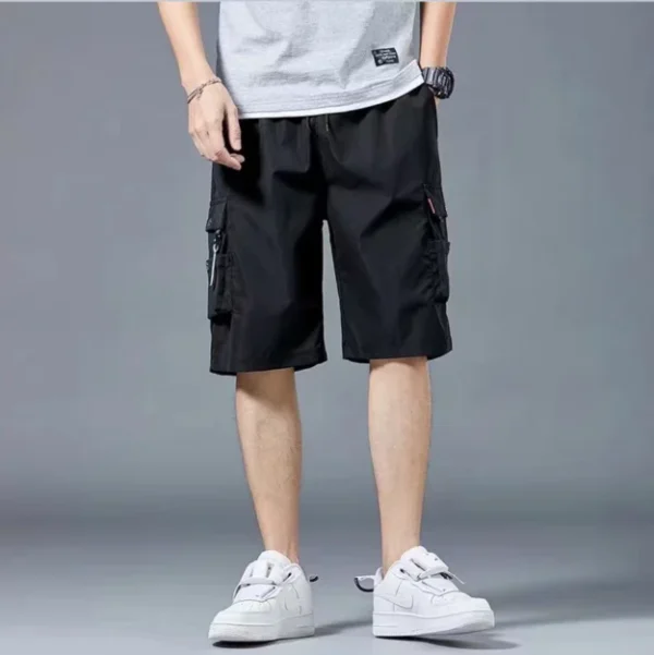 Cargo Shorts Men's fashion summer ins casual casual pants students trend port wind pants - Image 4