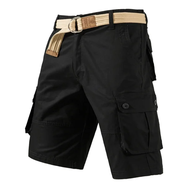 Cargo Knee Shorts Men Sports Casual Bermuda Shorts Plus Size Cotton Half Pants Golf Straight Running Gym Shorts Pants - Image 5