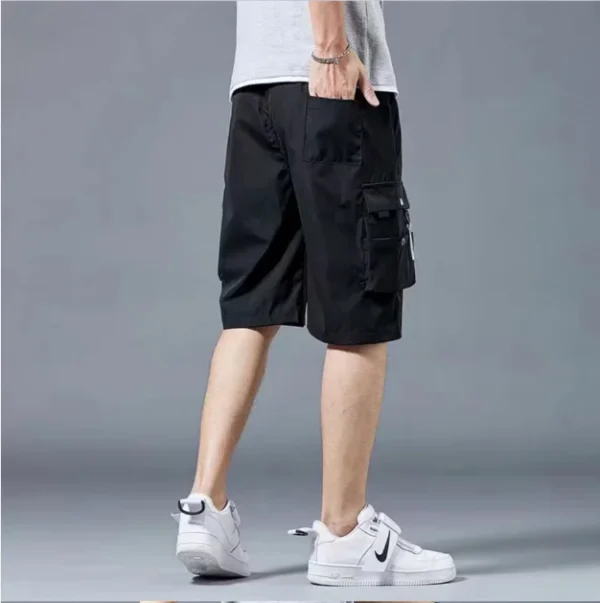 Cargo Shorts Men's fashion summer ins casual casual pants students trend port wind pants - Image 5