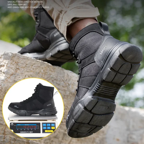 Work Boots Indestructible Safety Shoes Men Steel Toe Shoes Puncture-Proof Sneakers Male Footwear Shoes Women Non Slip Work Shoes - Image 6