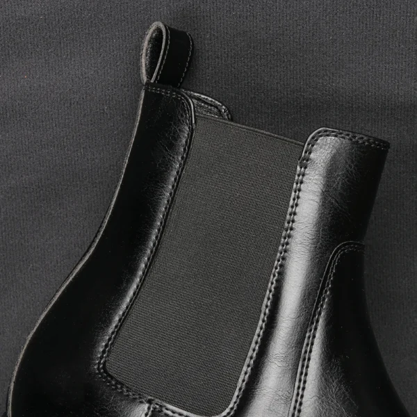 40~46 Chelsea Boots Men 2024 Brand Comfortable Fashion Leather Men Boots #KD431 - Image 4