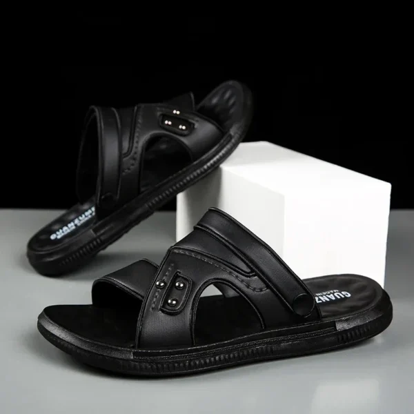 2024 Adult Leather Men's Sandals Original Brand Shoes Summer Shoes Outdoor Sandals Trend Comfortable Men's Sandals Trend - Image 4