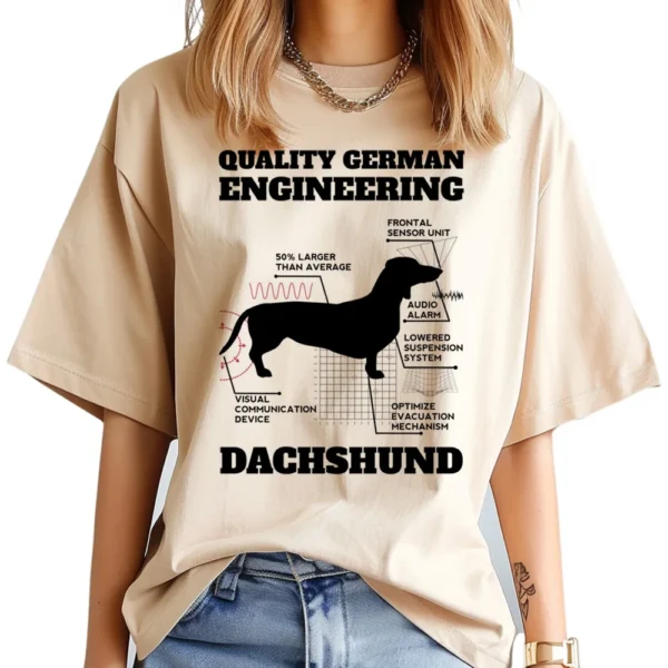 Dachshund t-shirts women funny harajuku top female 2000s clothing - Image 3