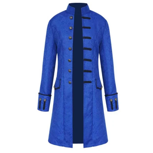 Gothic Men's Tailcoat Long Jacket Medieval Steampunk Trench Coats Plus Size Cosplay Performance Party Costume Halooween Outwears - Image 6