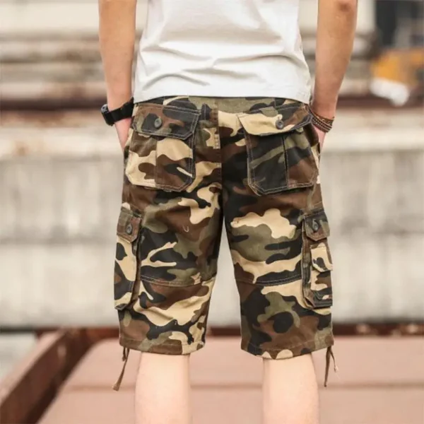 Streetwear Casual Men Camouflage Cargo Shorts Summer Baggy Military Vintage Pockets Male Tactical Outdoor Sports Short Pants 44 - Image 2