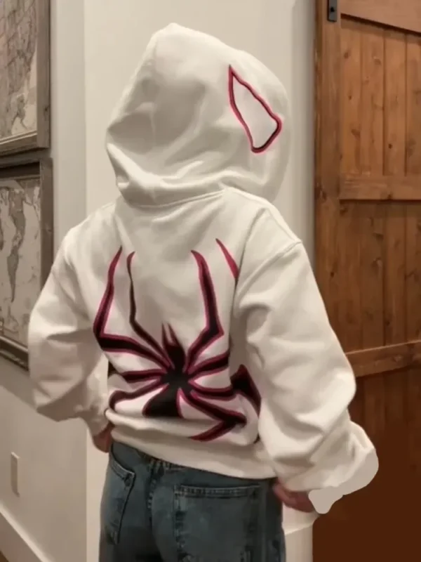 2024 men's and women's fashion hoodies with spider print sweater