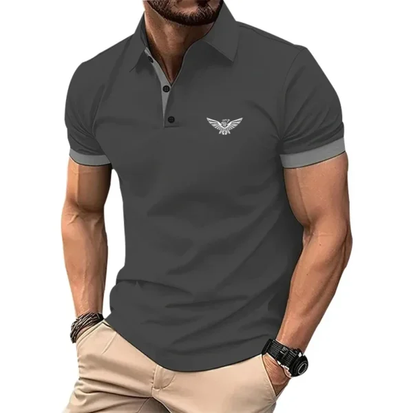 New Polo Shirt Men Summer Men's Shorts Sleeve Polo Men Tee Shirt