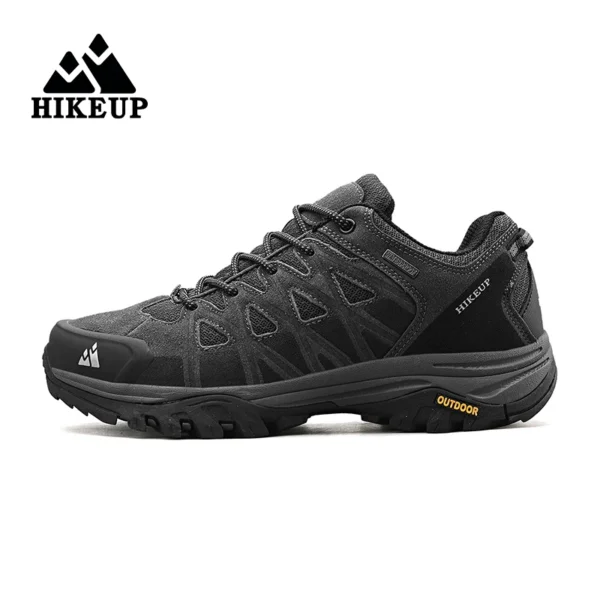 HIKEUP New Arrival Mens Hiking Shoes Breathable Lace Up Trekking Male Cushioning Outdoor Climbing Tourism Sneakers for Men - Image 2