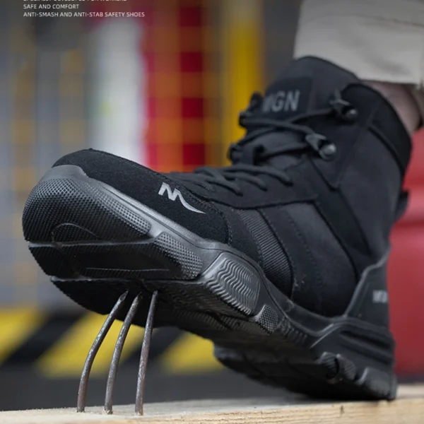 Work Boots Indestructible Safety Shoes Men Steel Toe Shoes Puncture-Proof Sneakers Male Footwear Shoes Women Non Slip Work Shoes - Image 4