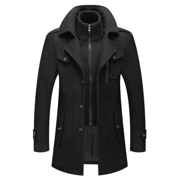 Men's Jackets Winter Autumn Long Windproof Coat Fashion Business Casual Thick Slim Fit Jacket Streetwear Male Overcoat 4XL - Image 5