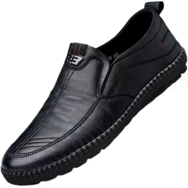 Mens Leather Loafers Non Slip Walking Flats Breathable Outdoor Slip on Casual Shoes for Male Work Office Driving Sneakers2 - Image 5