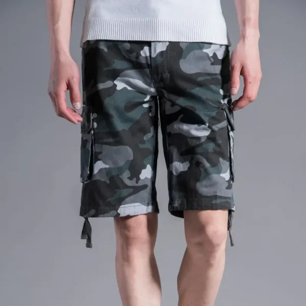 Streetwear Casual Men Camouflage Cargo Shorts Summer Baggy Military Vintage Pockets Male Tactical Outdoor Sports Short Pants 44 - Image 5