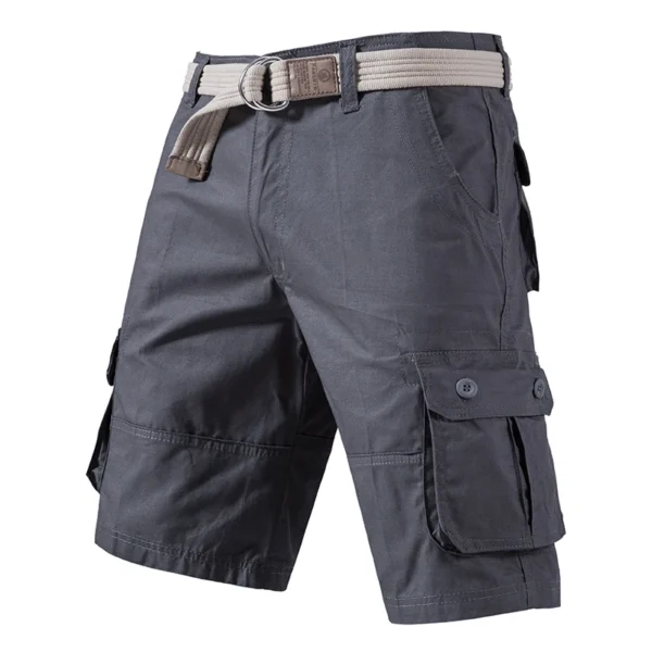 Cargo Knee Shorts Men Sports Casual Bermuda Shorts Plus Size Cotton Half Pants Golf Straight Running Gym Shorts Pants - Image 4