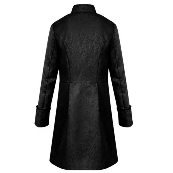 Gothic Men's Tailcoat Long Jacket Medieval Steampunk Trench Coats Plus Size Cosplay Performance Party Costume Halooween Outwears - Image 2