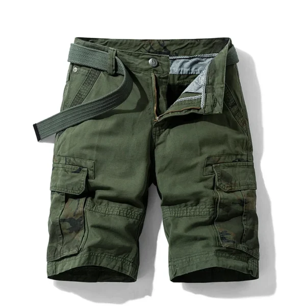 Summer New Tooling Shorts for Men American Style Trendy Loose Cargo Shorts Casual All-match Straight Cotton Short Pants - Image 3