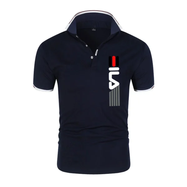 Newly released hot brand Polo shirt cotton blended spring and summer men's outdoor sports T-shirt casual sports fashion top - Image 2