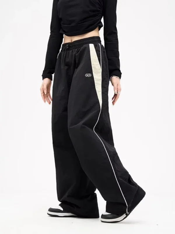 Y2k Wide Leg Cargo Pants Women Casual Loose Drawstring Trousers Streetwear Hip Hop Sweatpants 2024 Female Vintage Baggy Joggers - Image 2