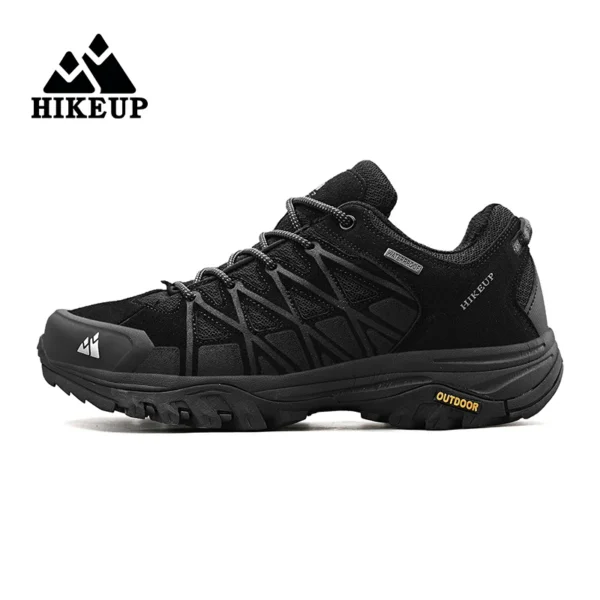 HIKEUP New Arrival Mens Hiking Shoes Breathable Lace Up Trekking Male Cushioning Outdoor Climbing Tourism Sneakers for Men - Image 3