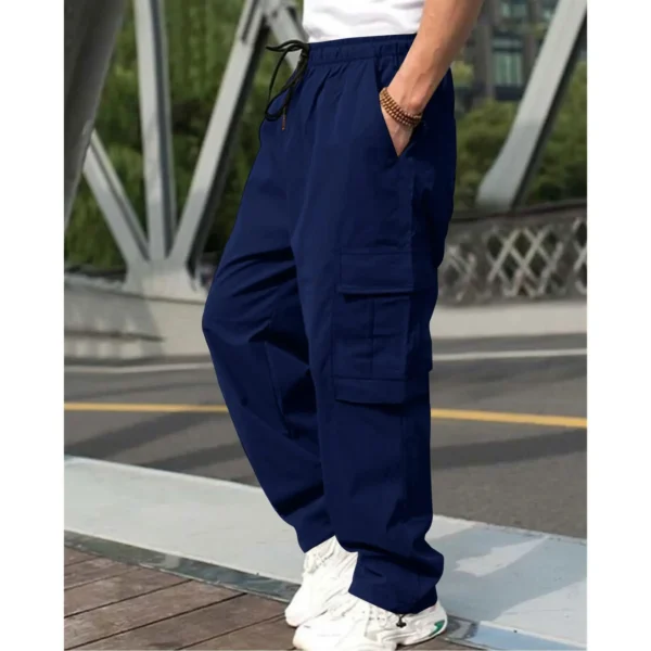 Autumn new multi pocket workwear pants, men's pants, straight tube multifunctional men's casual pants, oversized men's pants - Image 4