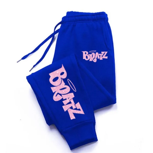 Bratz Pink Printing Sweatpants Woman Casual Pocket Drawstring Pants Baggy Gym Jogger Tracksuit Sweat Trouser Couple Clothes - Image 5