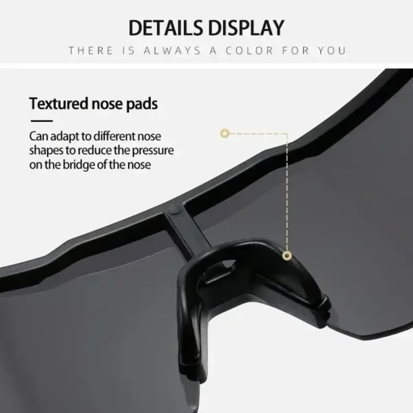 New men's and women's outdoor sports cycling, UV400, bicycle, driving, travel sunglasses can be paired with glasses cloth box - Image 5