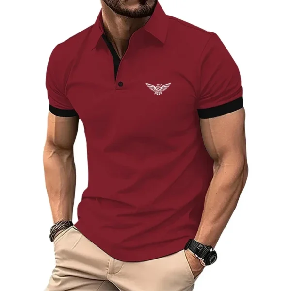 New Polo Shirt Men Summer Men's Shorts Sleeve Polo Men Tee Shirt - Image 6