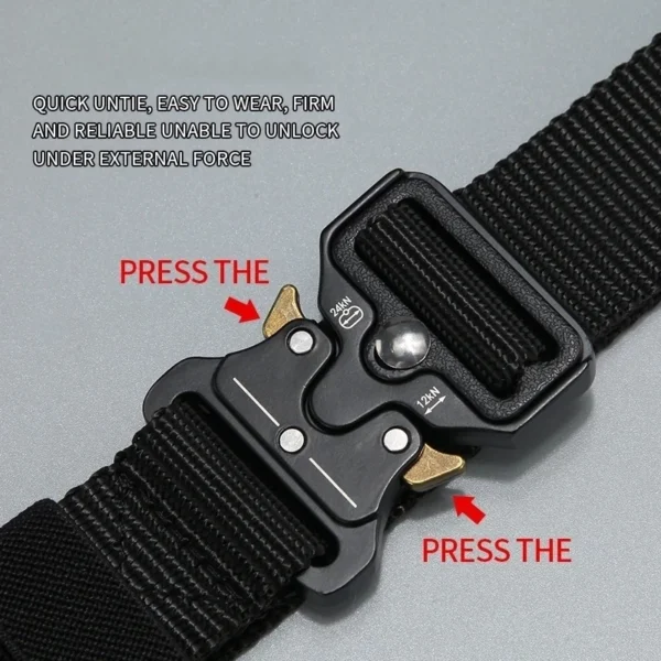 Men's Belt Outdoor Hunting Tactics Belt Multi functional Buckle Nylon Belt High Quality Marine Corps Canvas Belt - Image 5