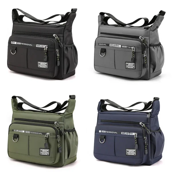 1Pcs Crossbody Shoulder Bags Men's Messenger Bag Men Small Sling Pack For Work Waterproof Oxford Packs Satchel Purse