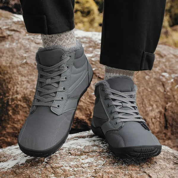 Winter Snow Boots Barefoot Upstream Trekking Mountain Boots Men Women Anti-Skid Hiking Sneakers Outdoor Warm Work Ankle Shoes - Image 3