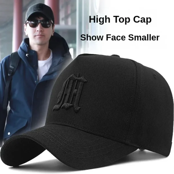 Big Head Plus Size Men's Hat Baseball Cap for Male 2024 Winter Sports Hat Hip Hop Breathable Mesh Trucker Hat Hard Structure - Image 2