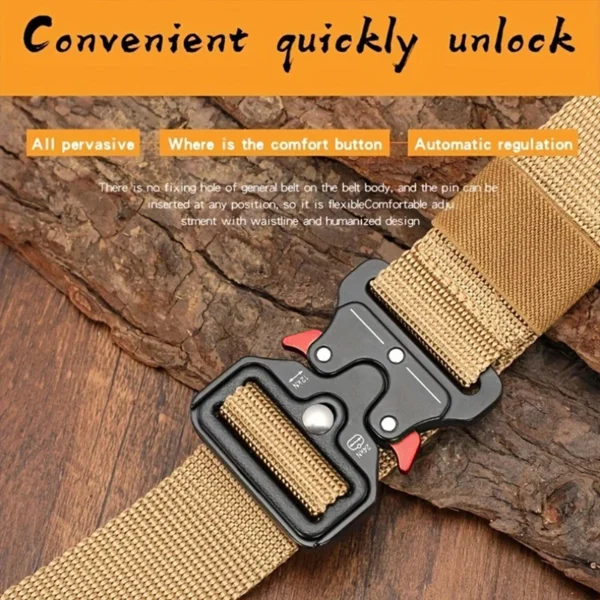 Men's Belt Outdoor Multi Function Belt High Quality Canvas For Nylon Male Luxury Belts Women's Sports Jeans Belt Neutral Belts - Image 5