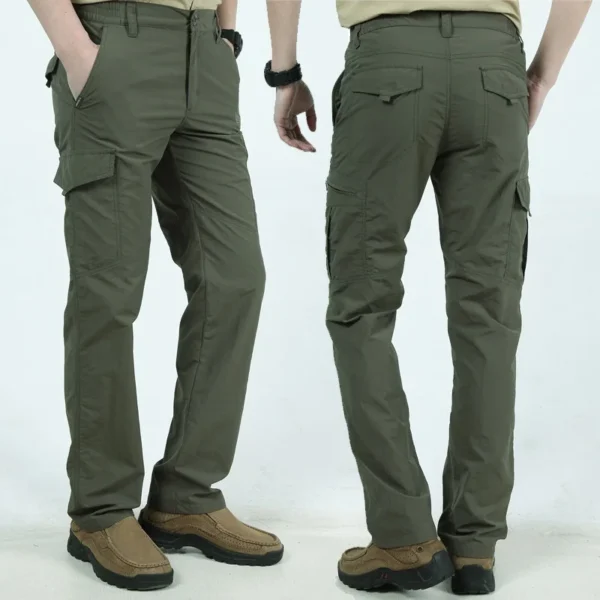 Summer Casual Lightweight Army Military Long Trousers Male Waterproof Quick Dry Cargo Camping Overalls Tactical Pants Breathable - Image 6