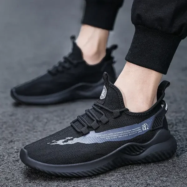 Fashion Spring and Autumn Leisure Walking and Running Breathable Flat Bottom Sports Men's Shoes Popular Large Sizes 39-44 - Image 3