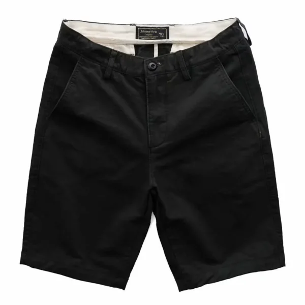 2023 Summer Men's Shorts Texture Water Wash Casual Shorts Fashion Men's Solid Color Work Suit Capris Mens Cargo Shorts - Image 3