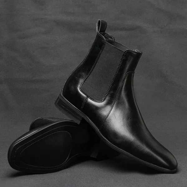 40~46 Chelsea Boots Men 2024 Brand Comfortable Fashion Leather Men Boots #KD431 - Image 2