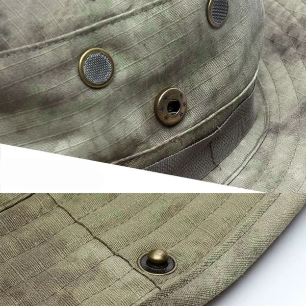 Camouflage Boonie Cap Balaclava Hat Suit Foldable Soft Hat Outdoor Hunting Fishing Wide Brimmed Hat Sunscreen Caps - Image 6