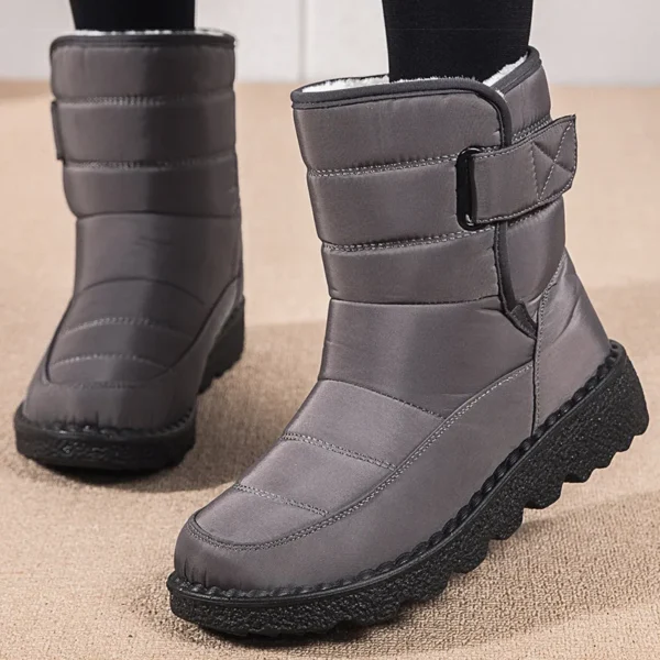 Women Boots 2024 Winter Shoes Woman Waterproof Snow Boots Winter Warm Fur Botas Mujer Korea Style Black Ankle Boots For Women - Image 2