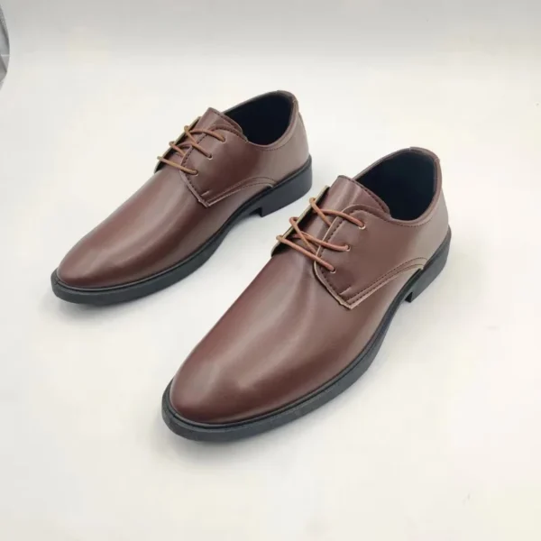 Spring and Autumn British Casual Business Formal Leather Shoes Men Shoes Heightening Single Shoes Shoes Casual Shoes Suit - Image 5