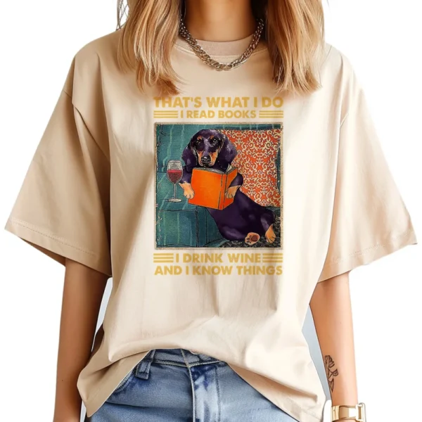 Dachshund t-shirts women funny harajuku top female 2000s clothing - Image 2