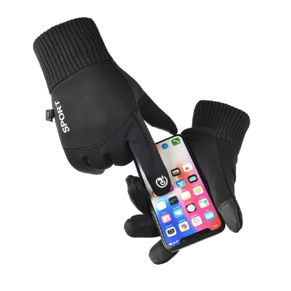 Winter Waterproof Women's Gloves Touchscreen Windproof Sports Fishing Driving Motorcycle Ski Non-slip Warm Cycling Men Gloves - Image 3