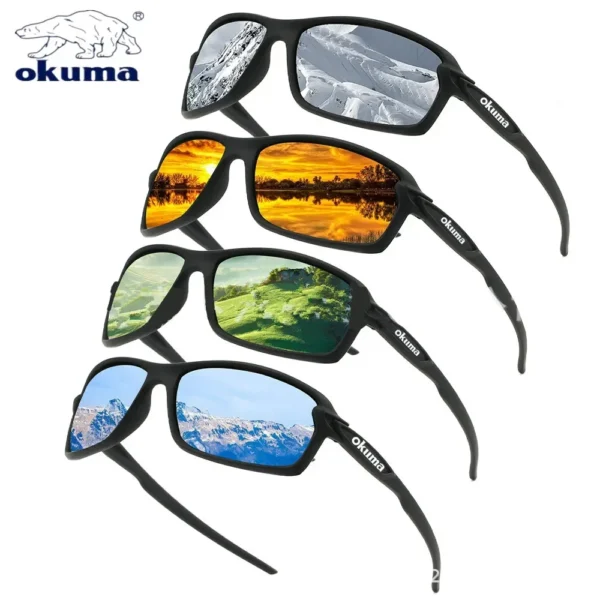 Okuma Polarized Sunglasses UV400 Men's and Women's Protective Outdoor Hunting Fishing Driving Cycling Travel Climbing Sunglasses - Image 4